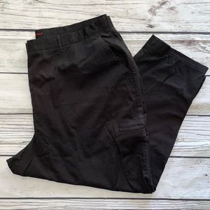 (30) Women’s Avenue Plus Chino Pant Black Cargo Zipper ankles